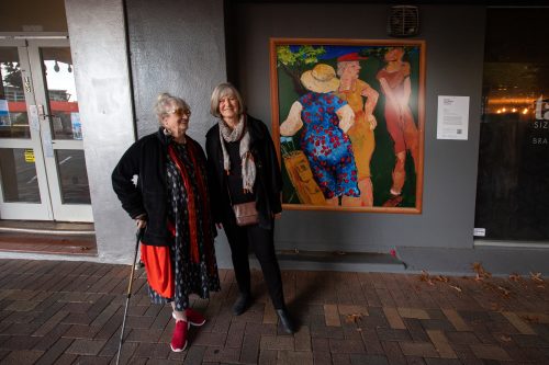 Picture by Tim Cuff 23 April 2021 - MakeShiftSpaces Artwalk dawn blessing and speeches at the Suter Gallery, Nelson, New Zealand