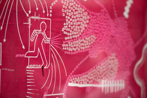 Picture by Tim Cuff 14 September 2021 - MakeShift Spaces installation: artist Ann Braunsteiner at 149  Hardy Street, Nelson, New Zealand