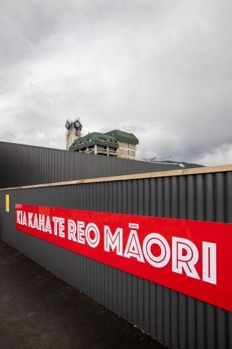 Picture by Tim Cuff 14 September 2021 - MakeShift Spaces installation: artist Ann Braunsteiner at 149  Hardy Street, Nelson, New Zealand