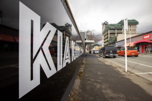 Picture by Tim Cuff 14 September 2021 - MakeShift Spaces installation: artist Ann Braunsteiner at 149  Hardy Street, Nelson, New Zealand
