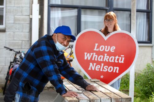 Picture by Tim Cuff 16 October 2024 - Make Shift Spaces Spring Clean, Nelson, New Zealand.